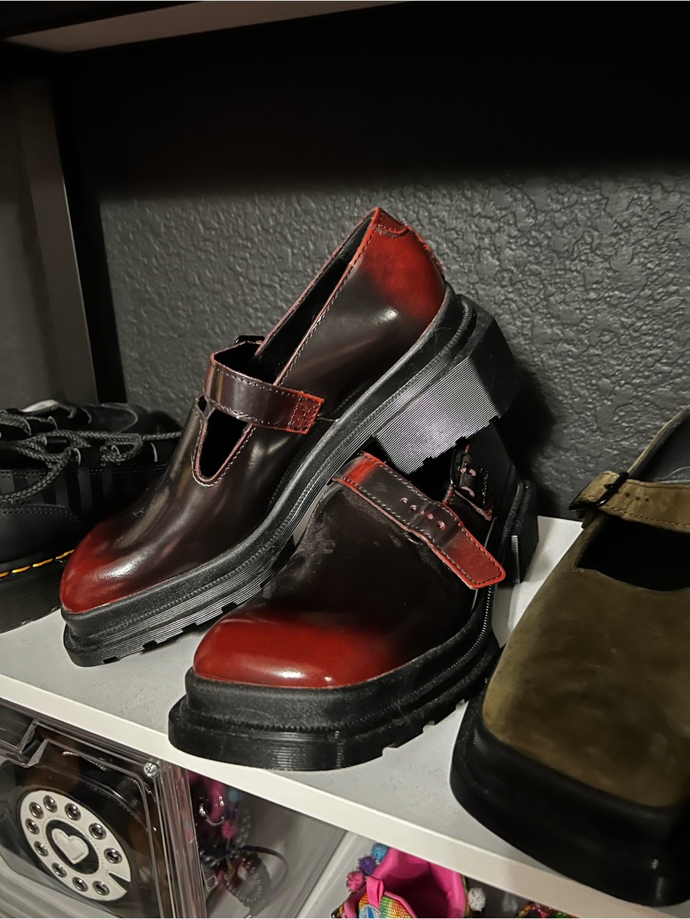 Cherry red Dr Martens Mary Jane size 8 new